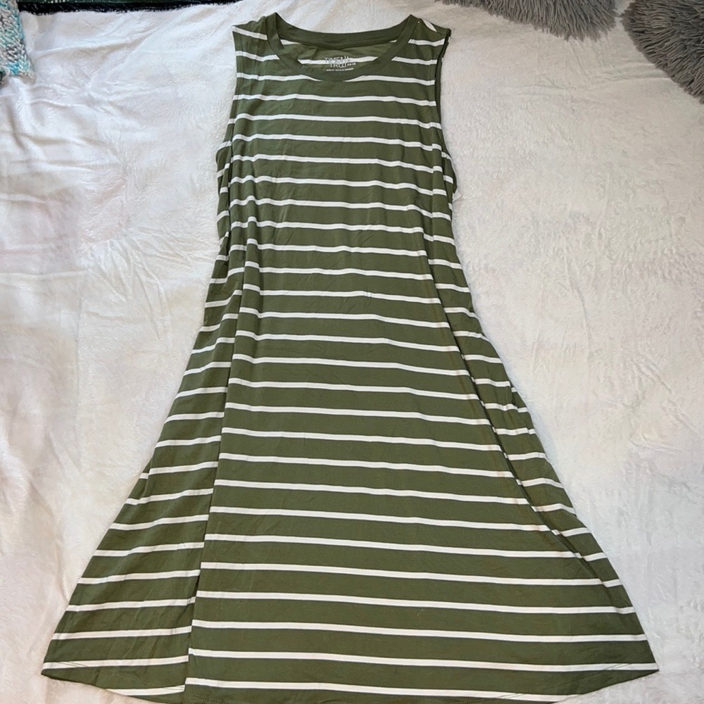 COPY - Light green/ white striped dress. New with tags. Super cute summer dress…